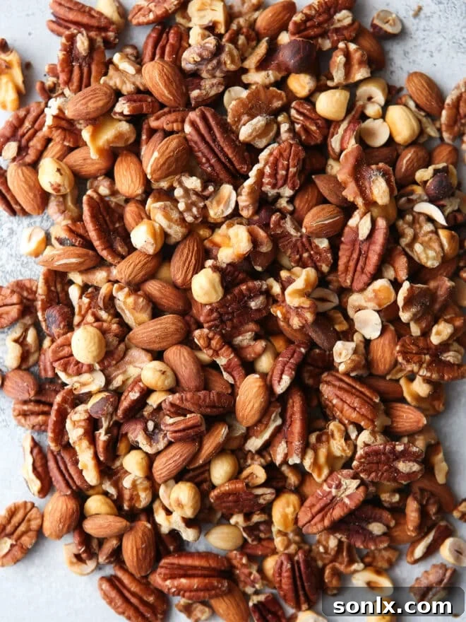 mixed nuts for nut brittle candy