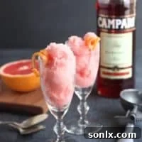 Grapefruit Campari Sorbet
