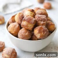 These cinnamon-sugar pretzel bites are soft, buttery and perfectly spiced. They're a delicious sweet treat!