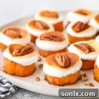 sweet potato bites on serving platter