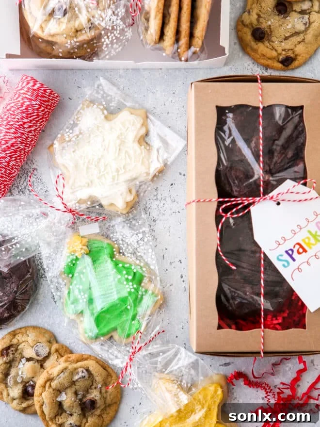 packaging up cookies to ship, cookies in boxes