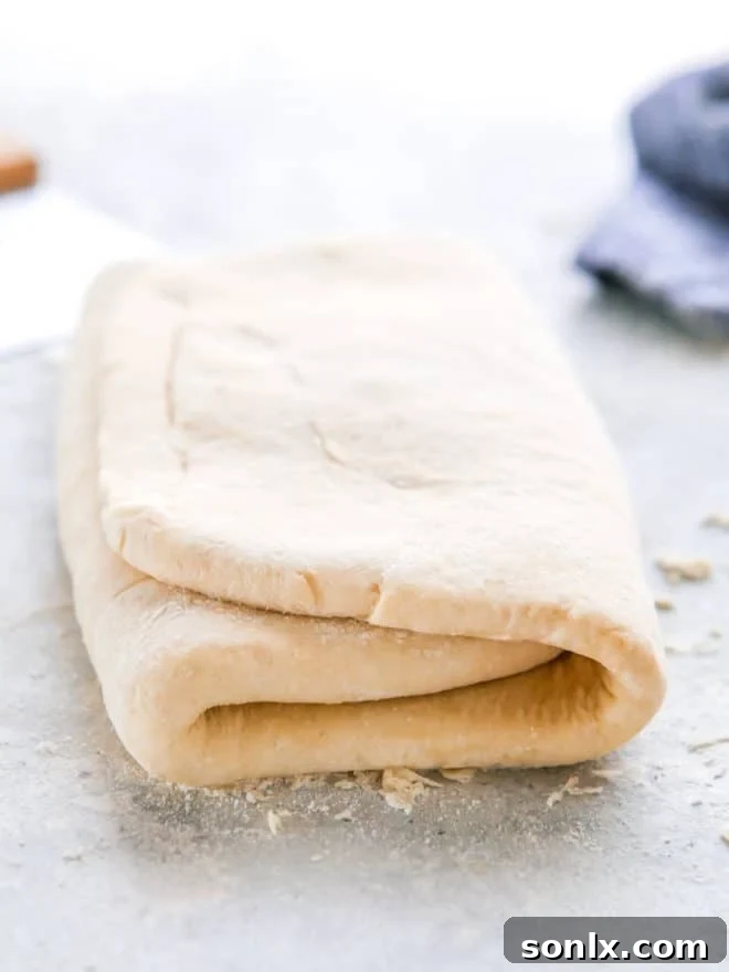 folded easy puff pastry