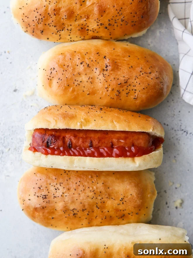 Soft and delicious homemade hot dog buns are so much better than store-bought!