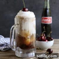 Bourbon Cherry-Cola Floats from completelydelicious.com