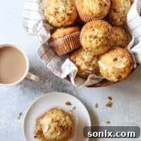 Banana Crunch Muffins are excellent for breakfast or a snack