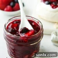 jar of berry compote