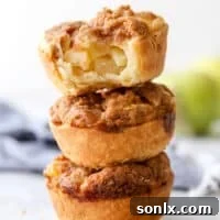 Mini Sour Cream Apple Pies