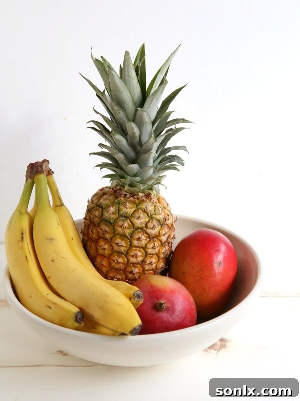 Mango Pina Colada Smoothie | completelydelicious.com