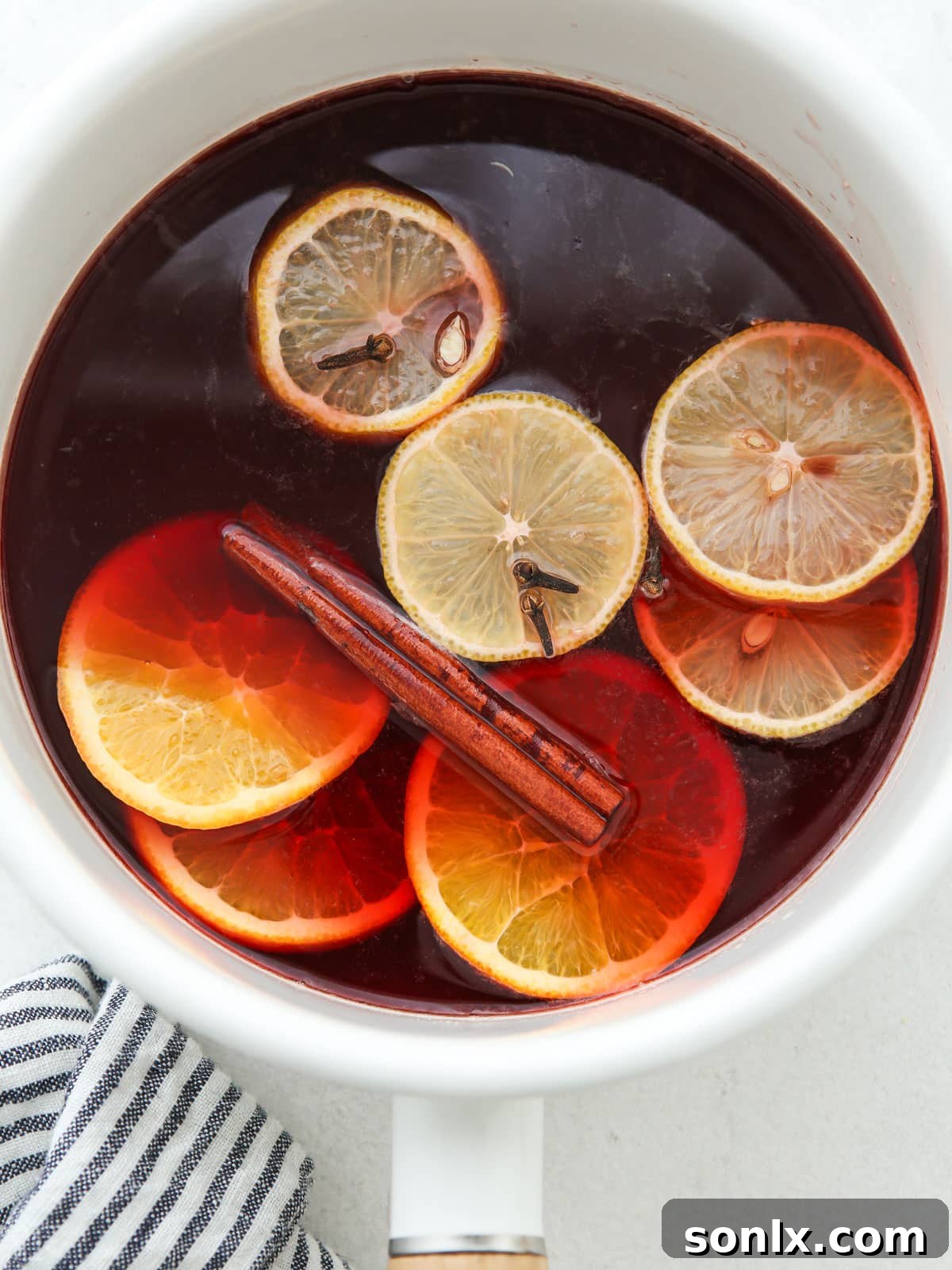 making a cranberry syrup base for holiday punch