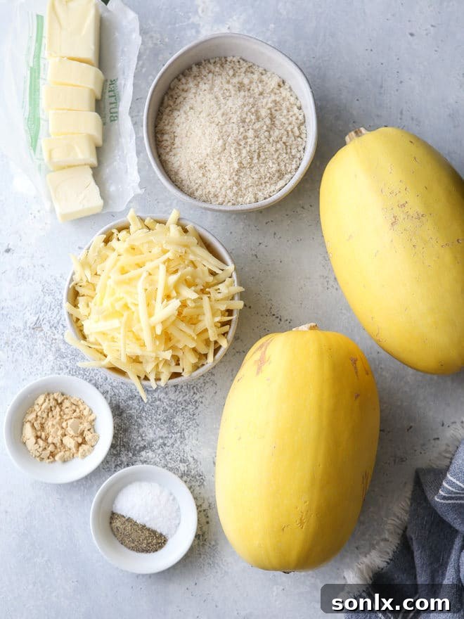 Cooked spaghetti squash halves, showing the shredded strands