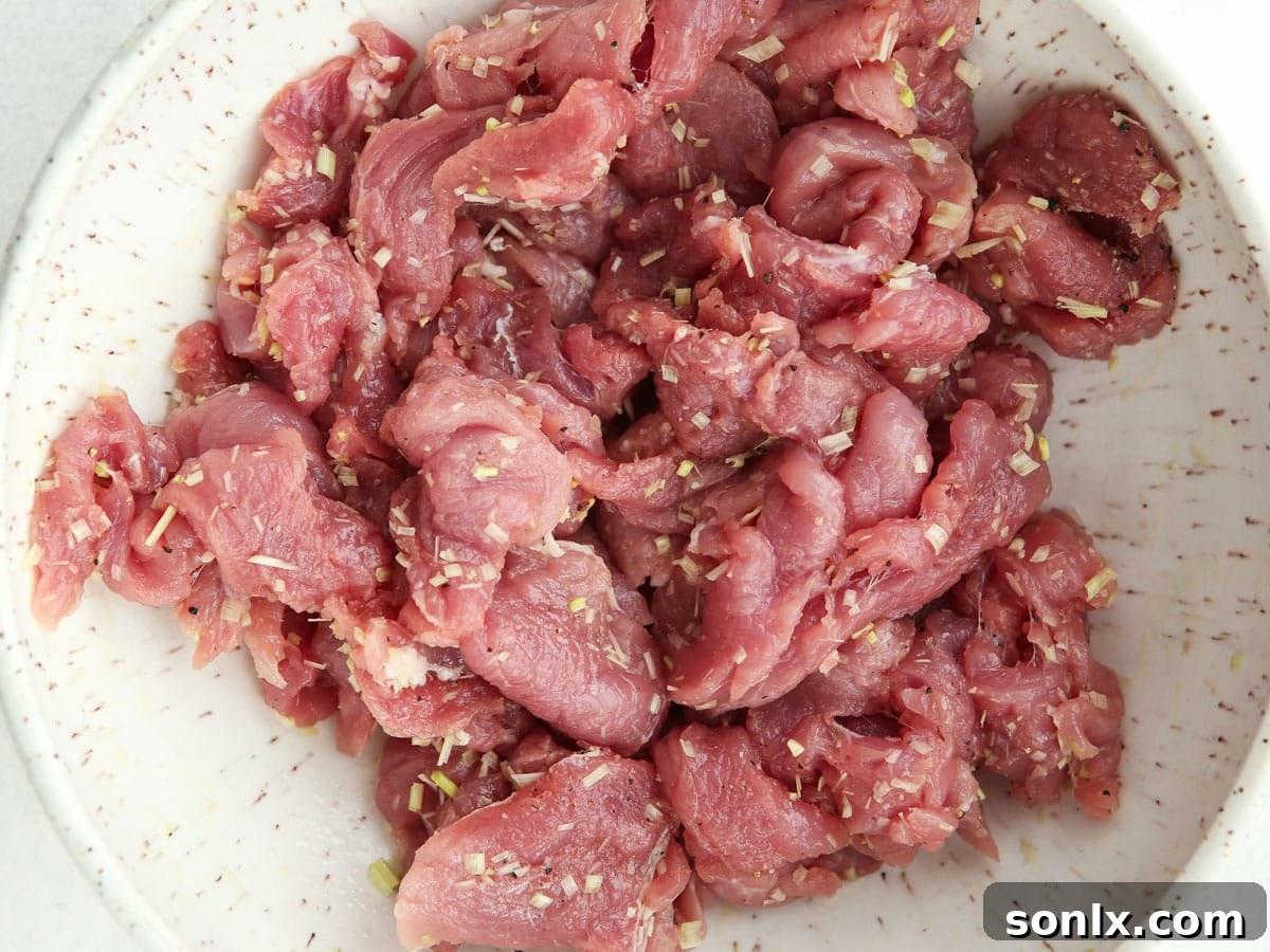 stir-fried thai lemongrass pork