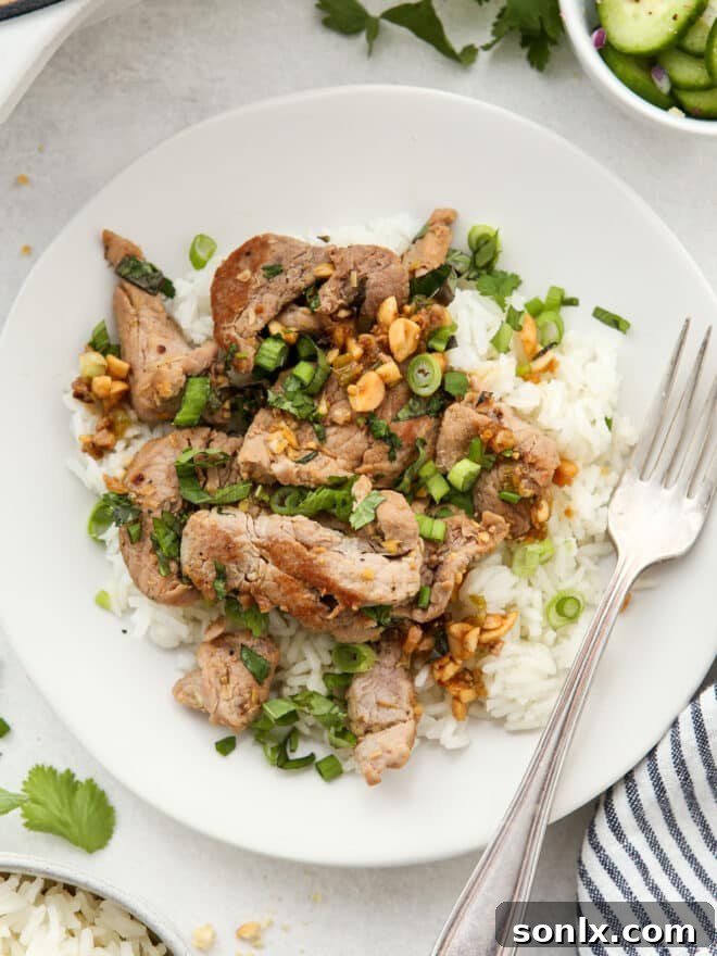 marinated pork tenderloin with lemongrass and ginger