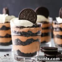 All you need are 3 basic ingredients to make these simple but decadent chocolate oreo parfaits.