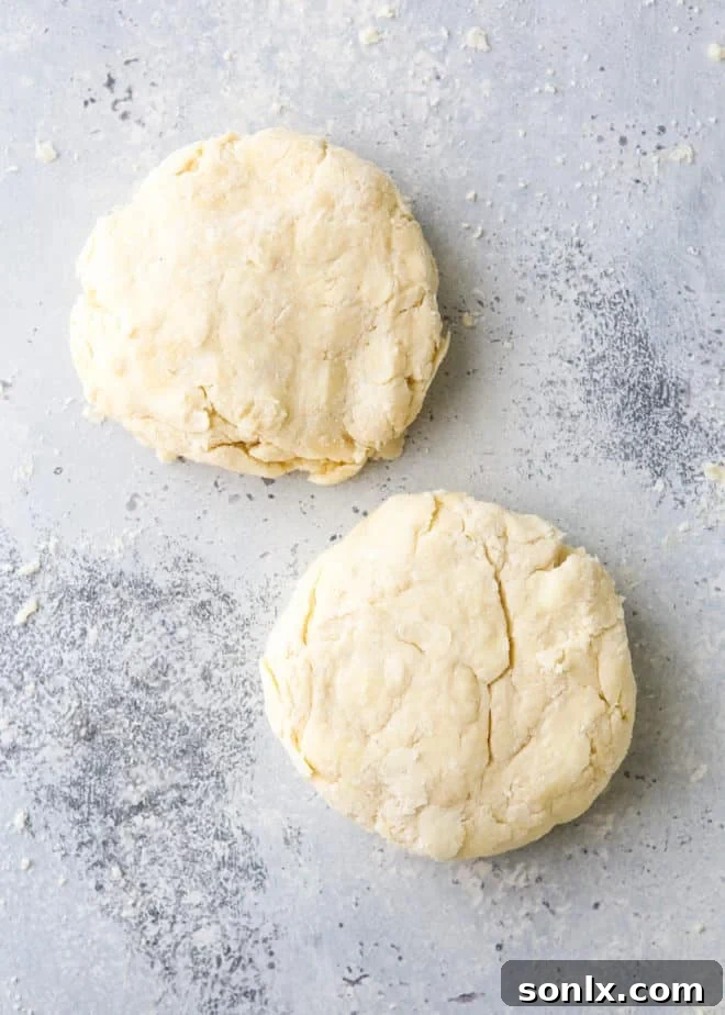 Prepared pie crust in a pie dish, ready for filling