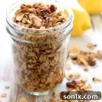 Nutty Lemon Granola | completelydelicious.com