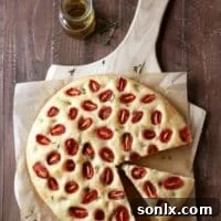 Roasted Tomato Focaccia Bread | completelydelicious.com