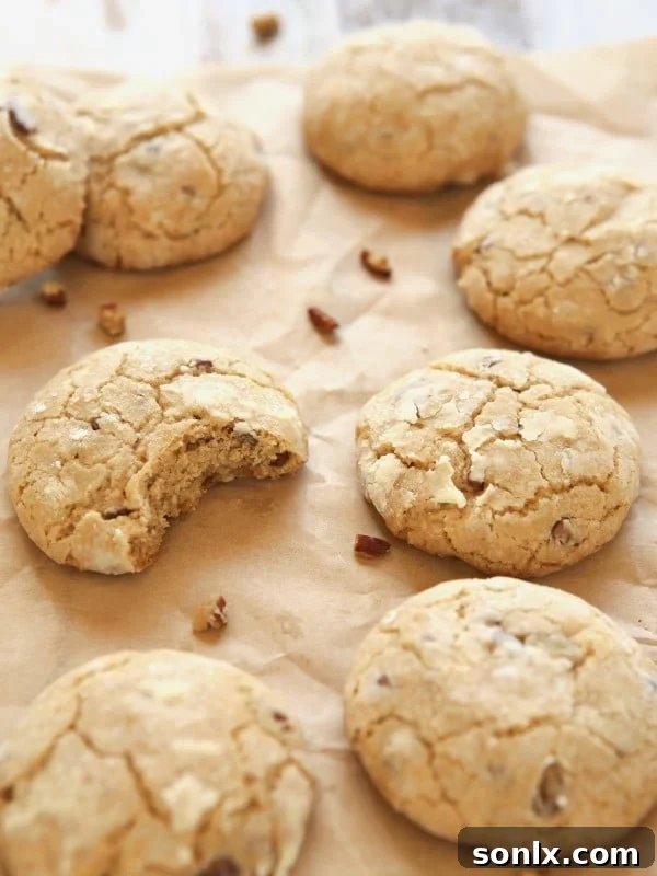 Assortment of Brown Butter Cinnamon Crinkle Cookies arranged beautifully on a plate.