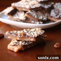 English Toffee with chocolate and pecans