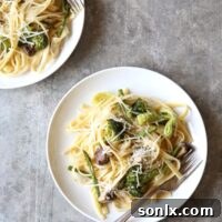 Rustic Roasted Vegetable Asiago Fettuccine Alfredo 2 Rich and creamy Roasted Vegetable Asiago Fettuccine Alfredo