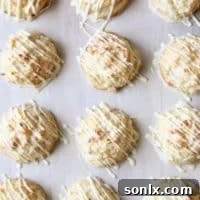 White Chocolate-Dipped Tropical Macaroons