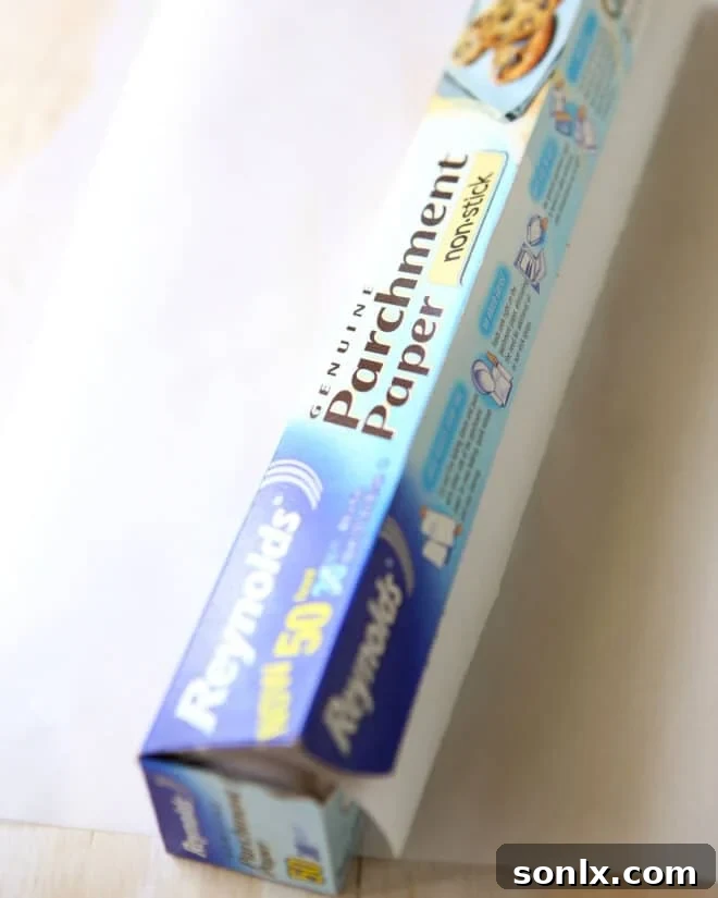 roll of parchment paper packaging