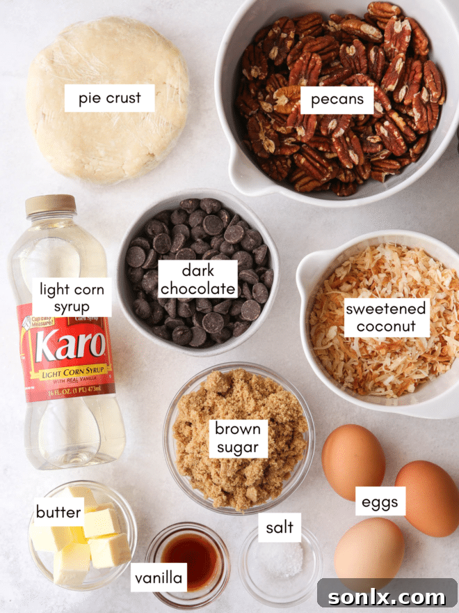 chocolate coconut pie ingredients