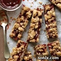 Oatmeal Jam Bars | completelydelicious.com