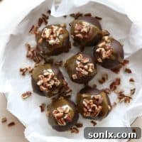 Turtle Cookie Truffles with pecans, caramel and chocolate | completelydelicious.com