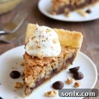 Tollhouse Chocolate Chip Pie | completelydelicious.com