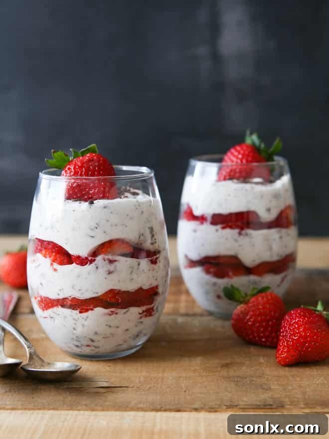 Lush Strawberry Chocolate Fool Dessert