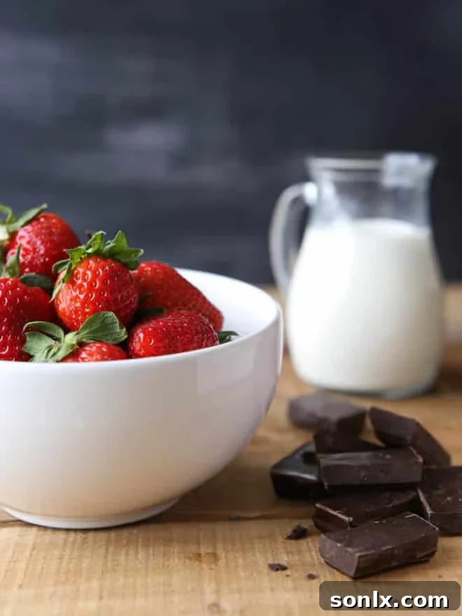 Easy Strawberry Chocolate Fool with Macerated Berries