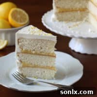 Vanilla Lemon Layer Cake