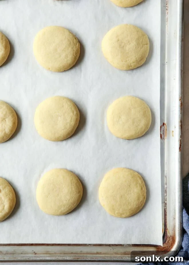 baked sugar cookies for mini fruit pizzas