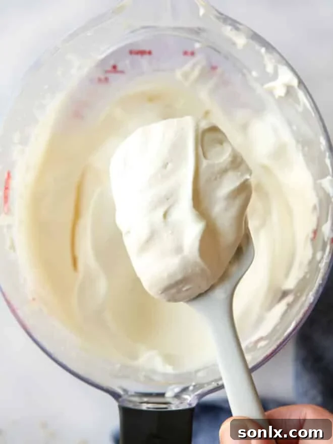scoop of whipped cream on spatula